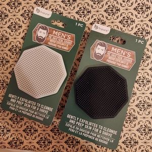 Mens Pre-Shave Facial Scrubber Face Exfoliation Exfoliator Pad Cleanse/Prep Skin